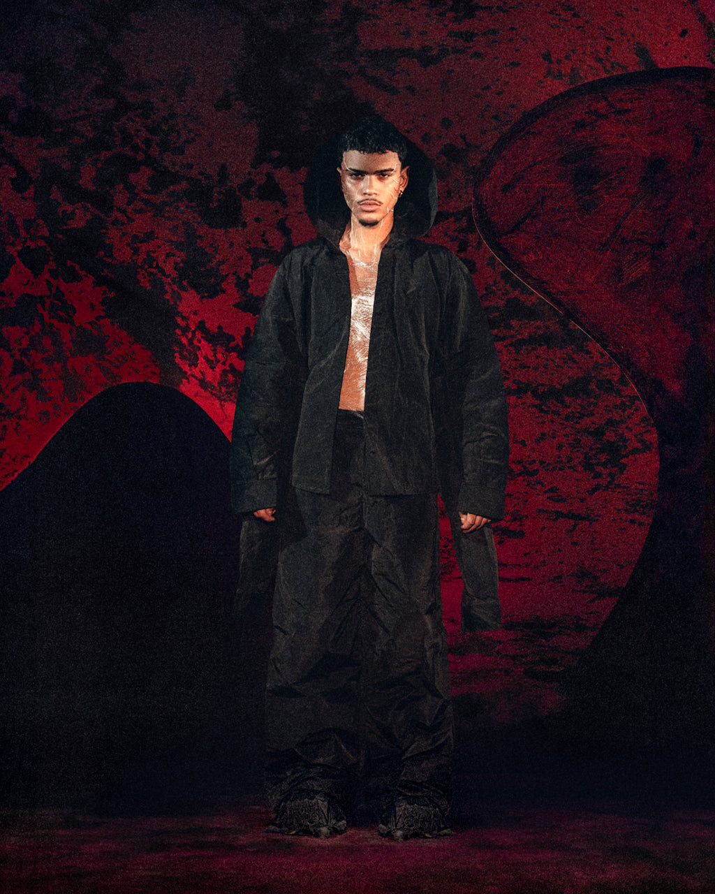 Four arms wax jacket and waxed pants