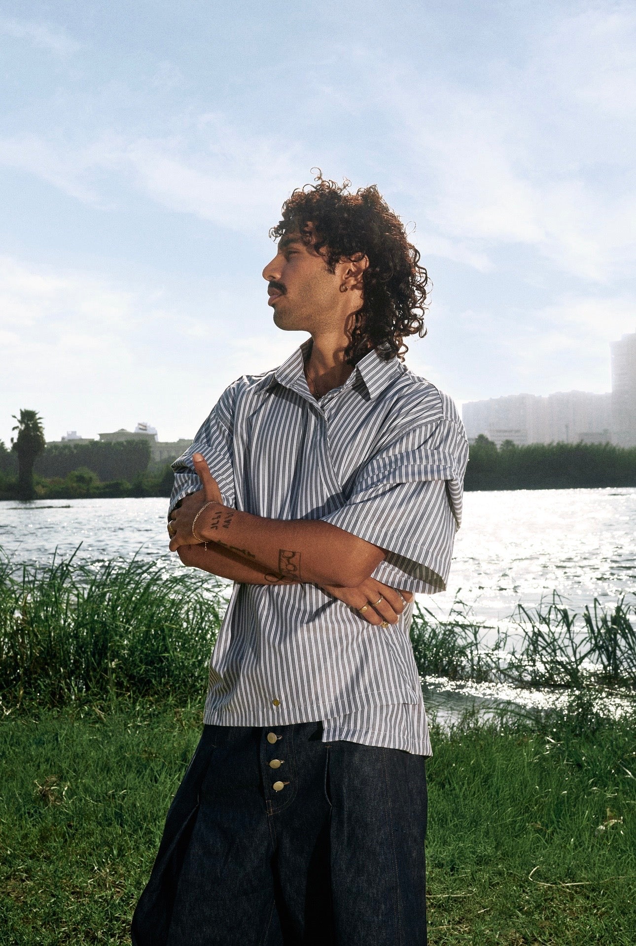 Asymmetric Overlap Shirt