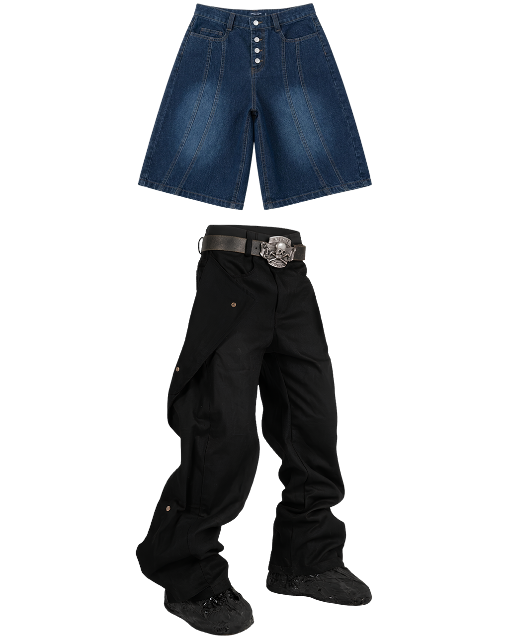 Denim & Utility Set