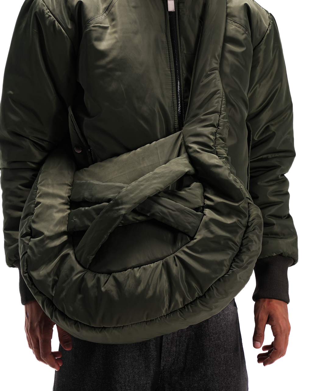 Olive Bag Layered Puff Sling