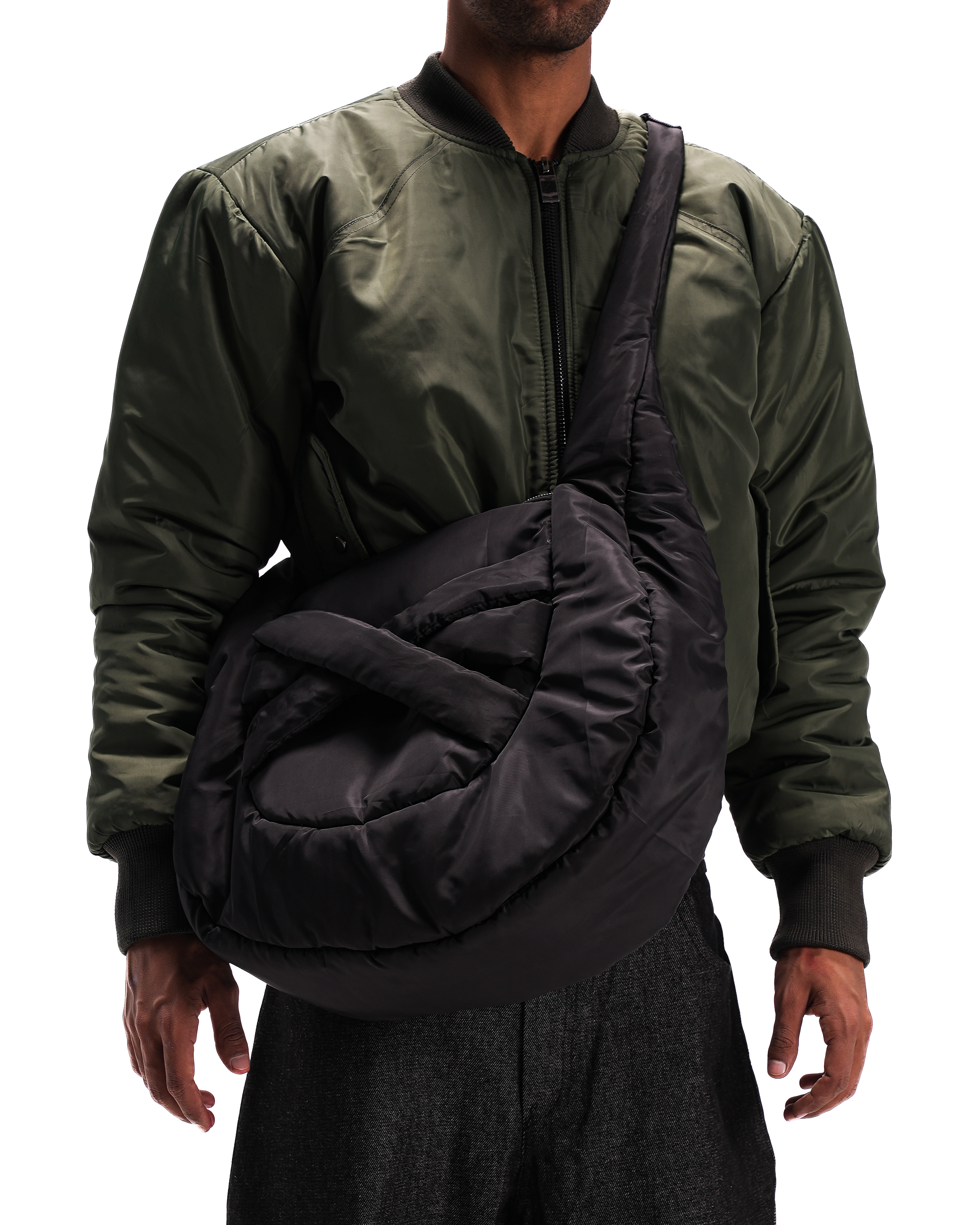 Black Bag Layered Puff Sling