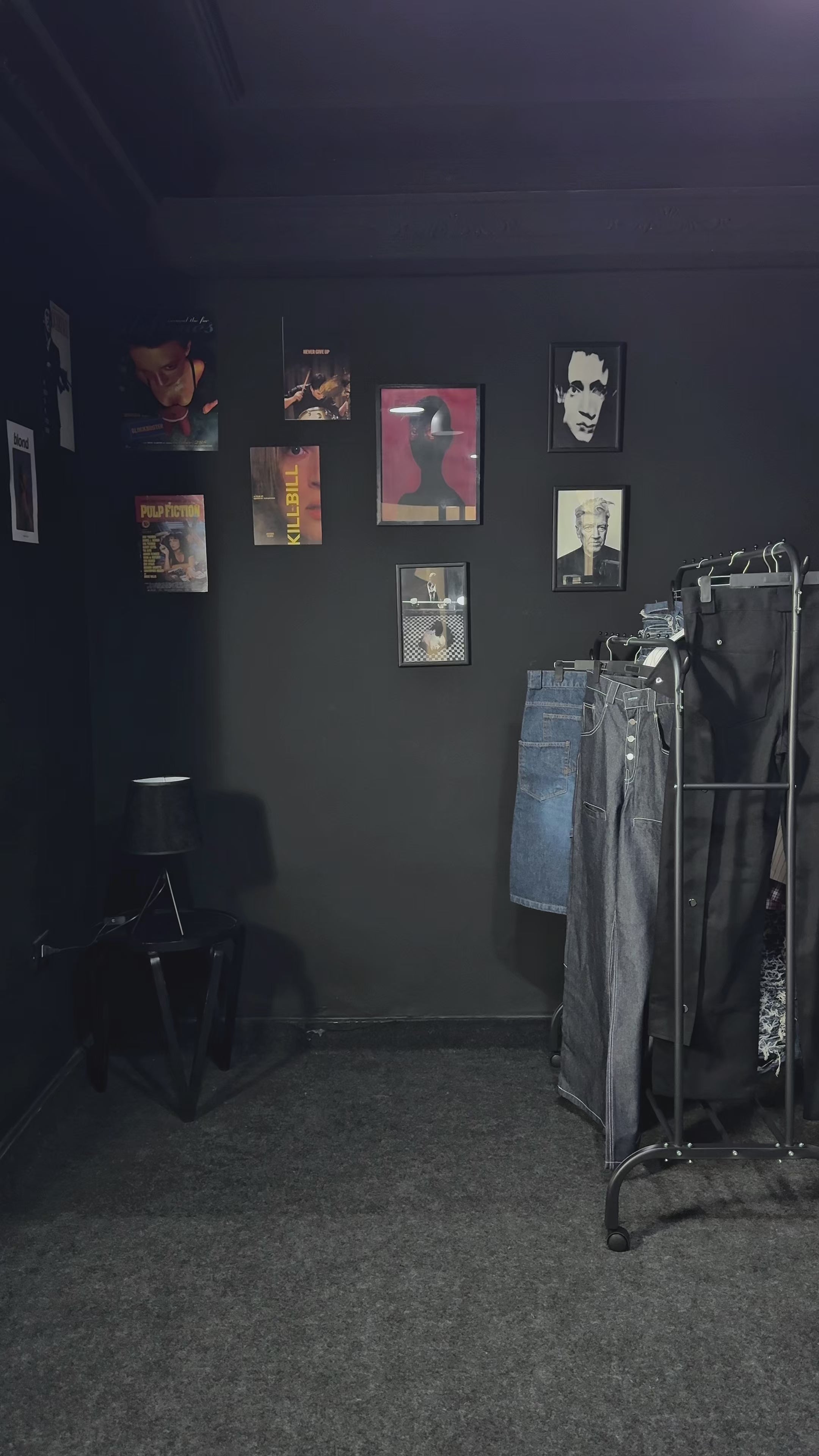 Raw Denim Bootcut Pants