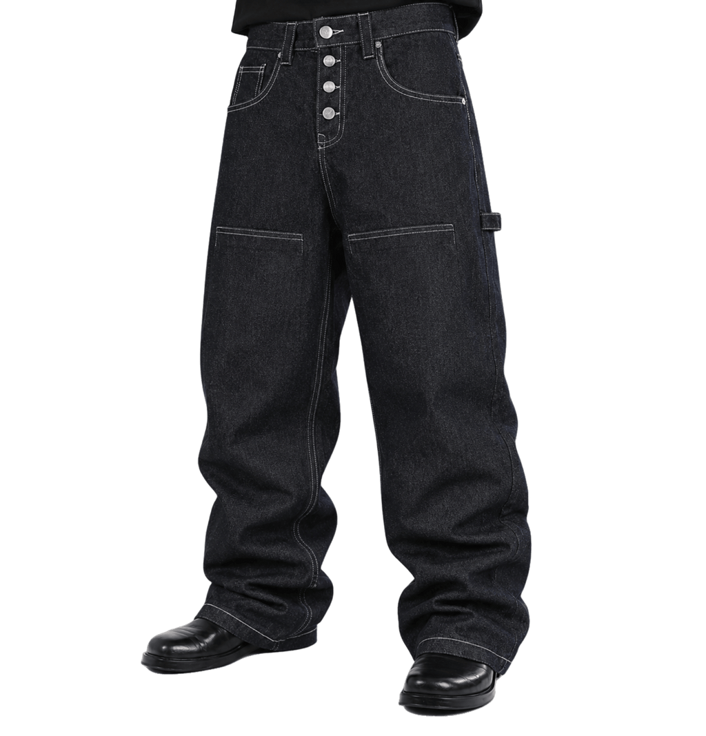 Raw Denim Bootcut Pants